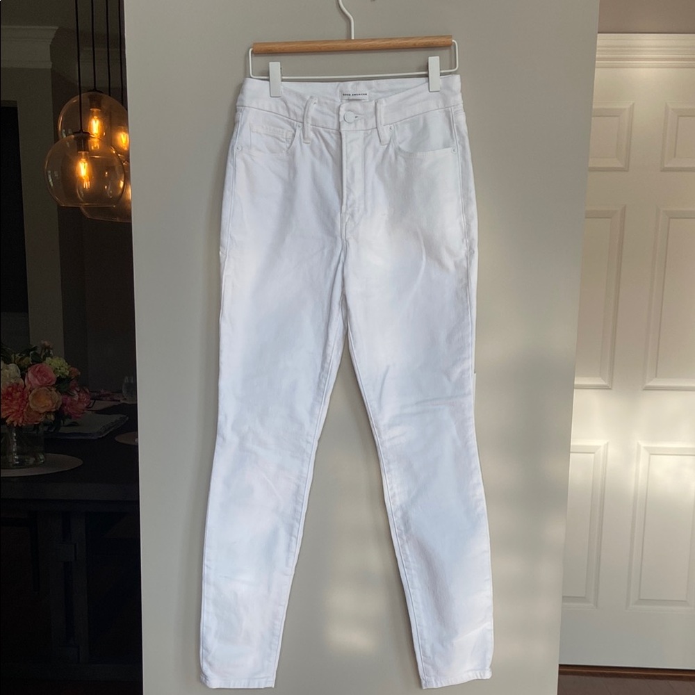 Good‎ American Jeans, Straight Leg, White, Size 4 / 27